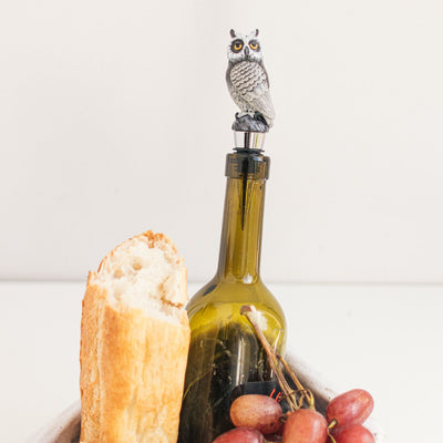 Owl  Wine Stopper - MYBOOKMARK