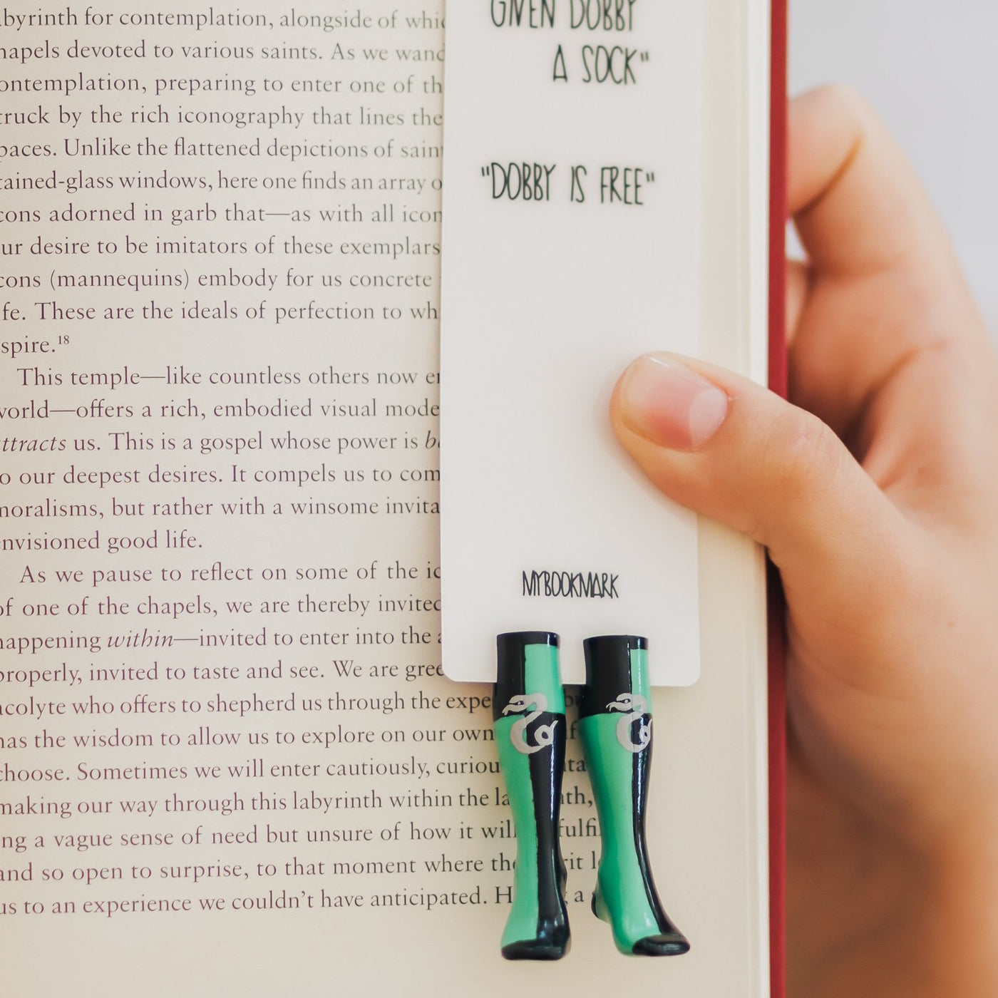 Green Magic House Socks Bookmark