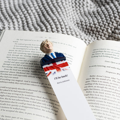 Boris Johnson Handmade Bookmark