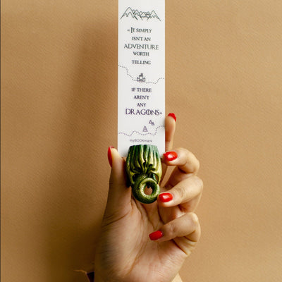 Green Dragon Handmade Bookmark