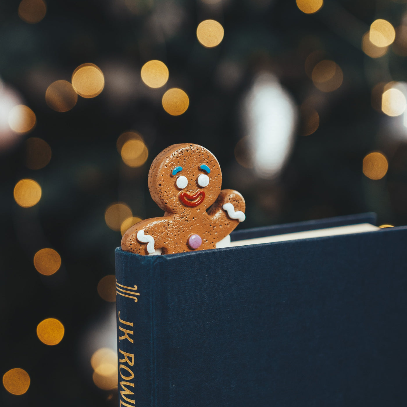 Gingerbread Man Handmade Bookmark