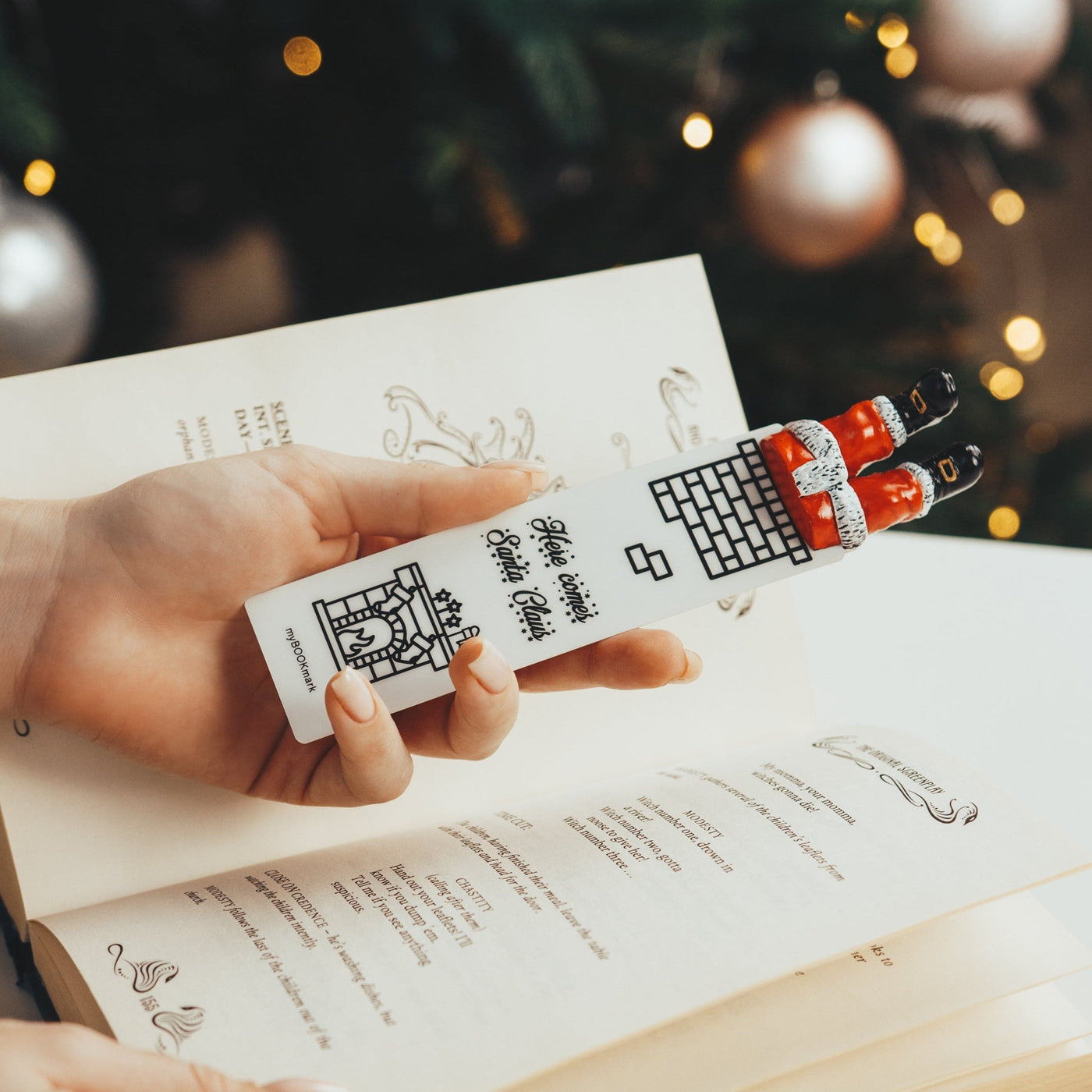 Santa Handmade Bookmark